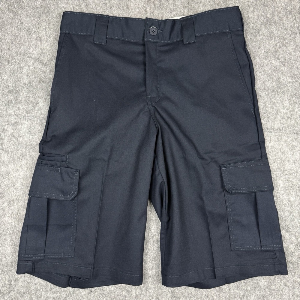 Dickies Cargo Shorts Mens 32 Blue Relaxed Fit Flex Lightweight Work Cell Pocket
